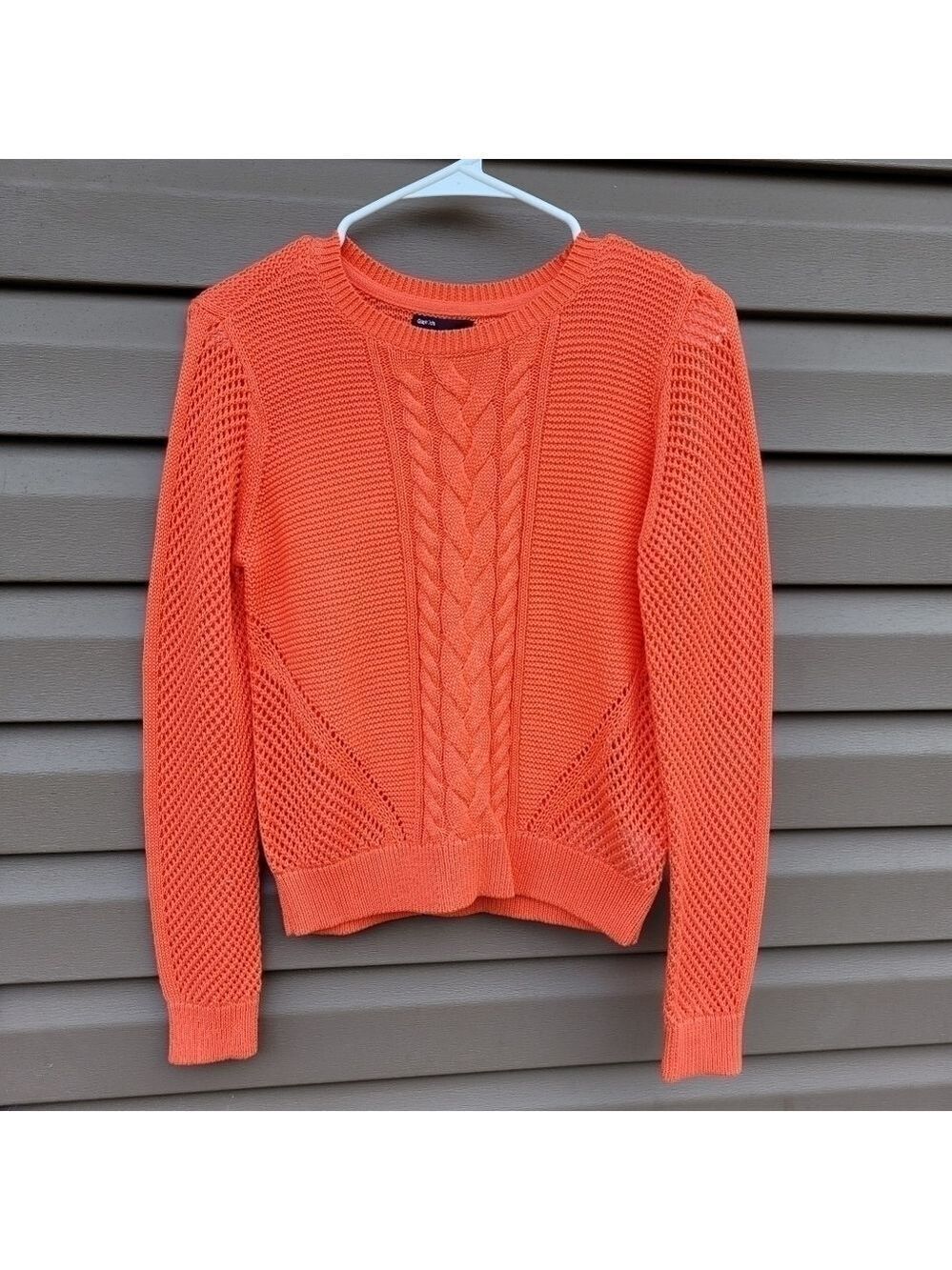 GAP Kids Stitch Sweater In Blood Orange